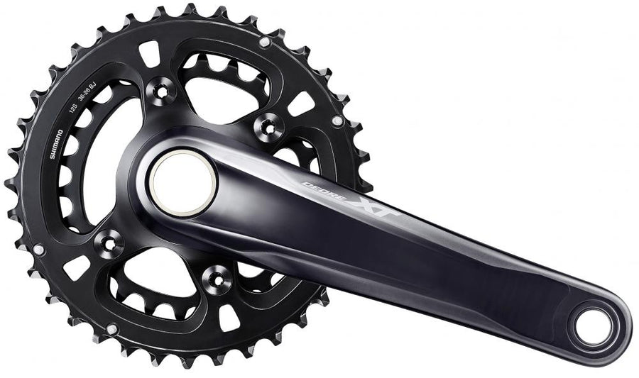 SHIMANO Kurbelgarnitur DEORE XT FC-M8120-B2 - 12-fach, 165 mm, 36-26 Zähne, 26 Zähne