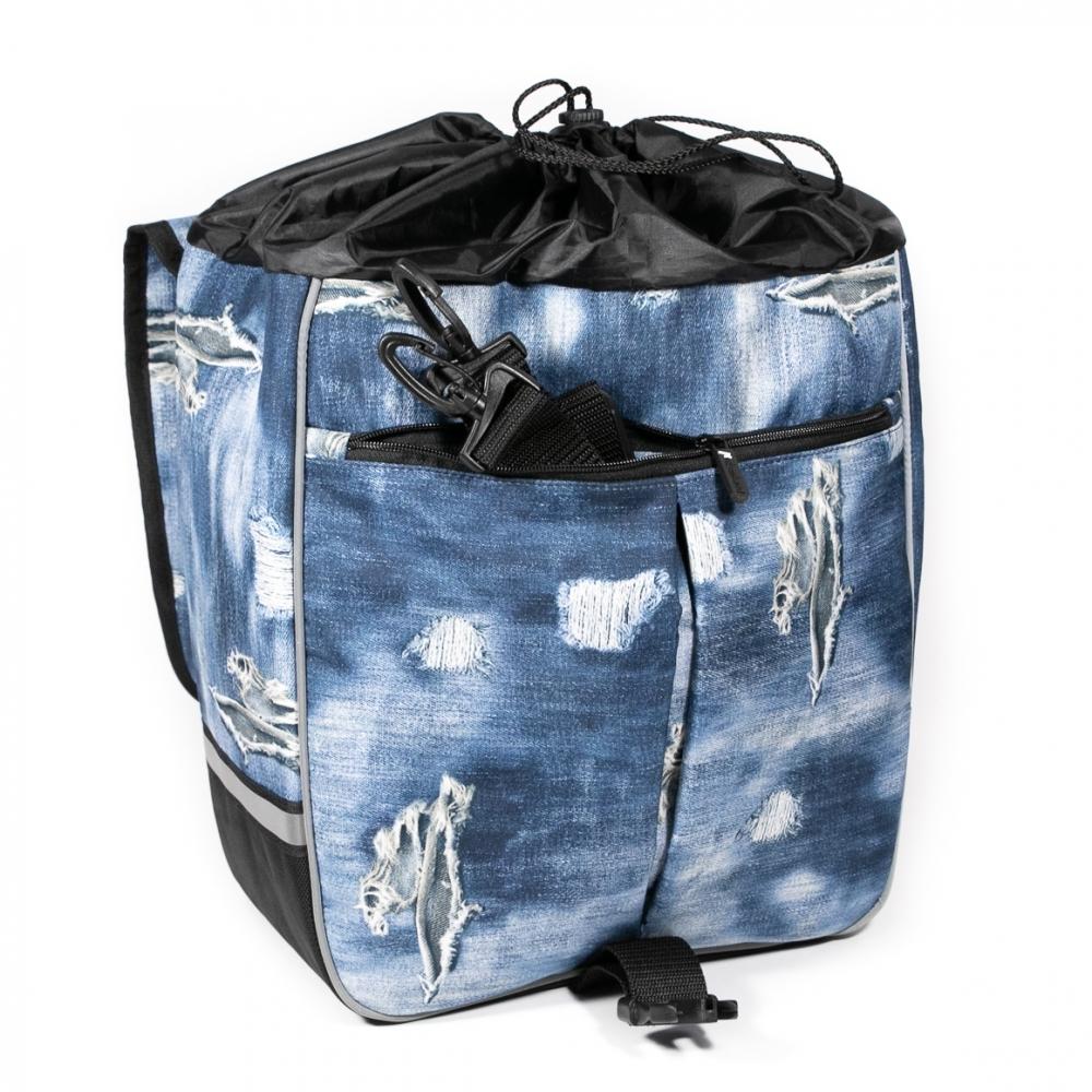 Haberland Einzeltasche Trend L schwarz - geräumige Fahrradtasche mit KLICKfix