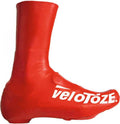 VeloToze Überschuh 2.0 lang rot M - wasserdichter Aero-Überschuh für kalte Tage