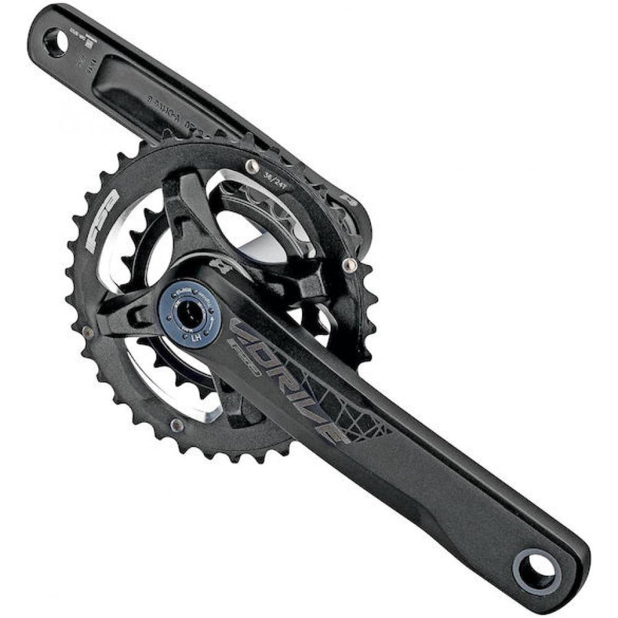 FSA V-Drive Modular Megaexo Kurbelgarnitur 2x 170 mm Schwarz - modulares Design für MTB