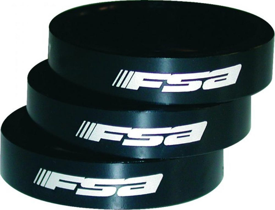 FSA Vorbauspacer Alu 1,5" 10 mm x 1,5" Schwarz - präzise Cockpit-Feineinstellung