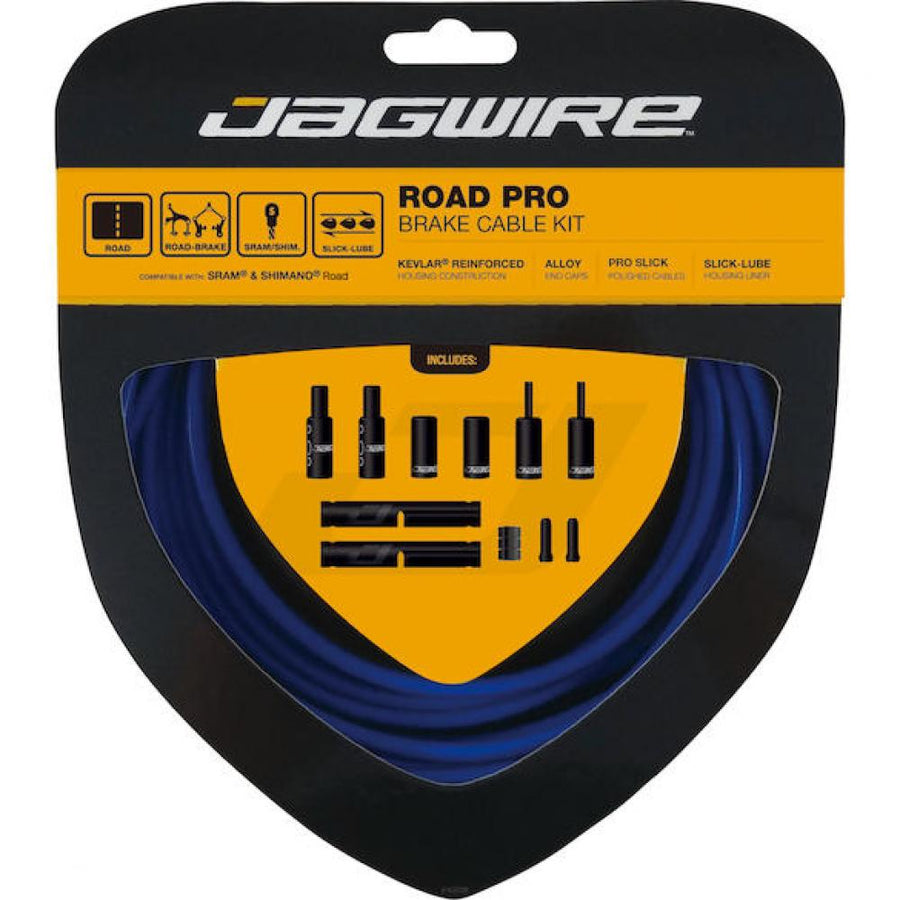 Jagwire Road Pro Bremszugset SID-Blau - Rennrad Bremsperformance Upgrade