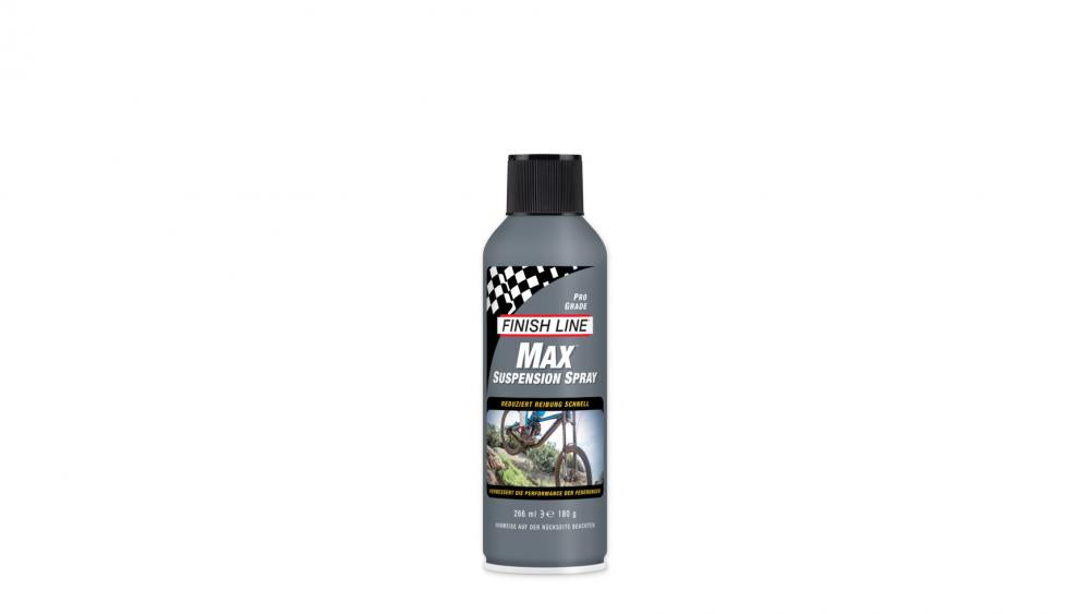 Finish Line Max Federgabel Spray 266ml - Federgabelpflege für MTB, schützt Dichtungen, reduziert Reibung, verlängert Lebensdauer