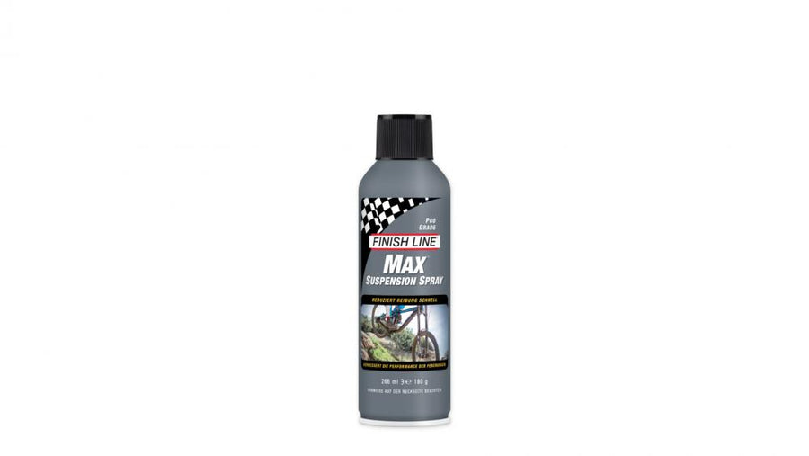 Finish Line Max Federgabel Spray 266ml - Federgabelpflege für MTB, schützt Dichtungen, reduziert Reibung, verlängert Lebensdauer