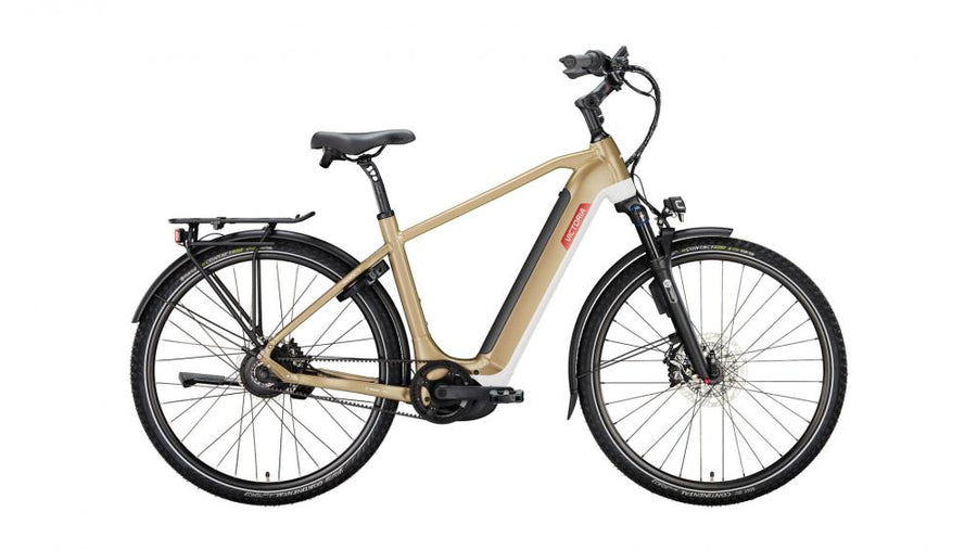 VICTORIA Elektro-Trekkingrad "MANOC 7" (#1), Diamant, 28", cedar grey, ENVIOLO "HD" stufenlos, 50 cm / S