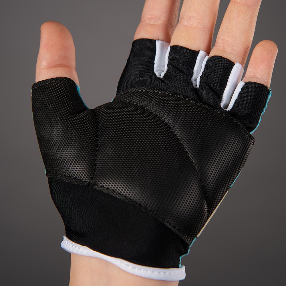 CHIBA Cool Kids - Kinder Fahrradhandschuhe S türkis, Griptec Innenhand, waschbar