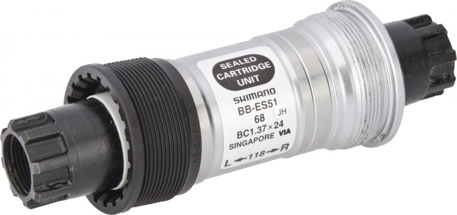 SHIMANO Innenlager ES51 68/118mm BSA - zuverlässige Kraftübertragung für MTB und Trekking