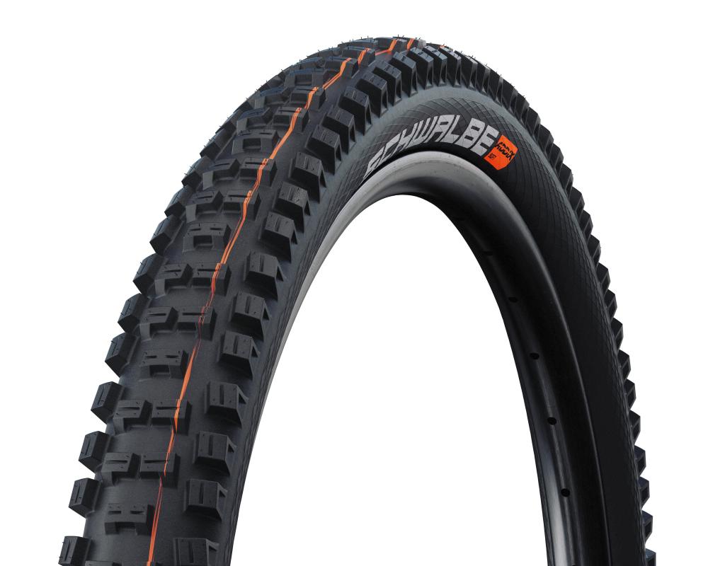 Schwalbe Big Betty 29" Super Gravity Faltreifen, ADDIX Soft, schwarz/orange für Downhill & Enduro.