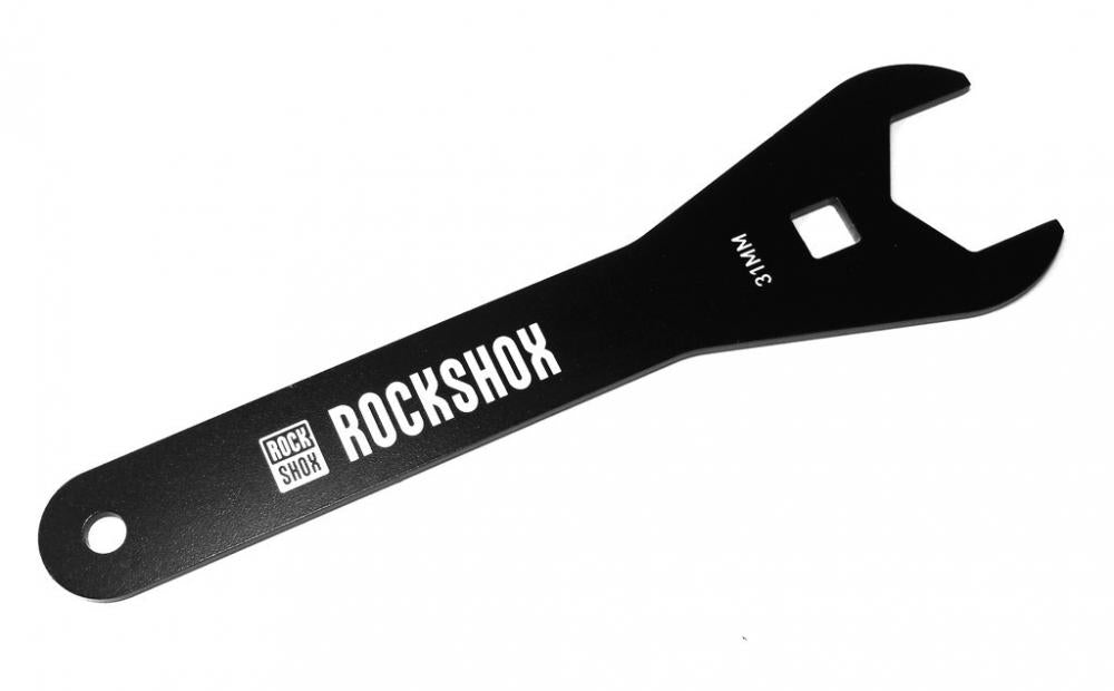 RockShox Steckschlüssel 31mm, schwarz, für Vivid/Air Reservoir, Artikel 00.4318.012.002 auf weißem Hintergrund.