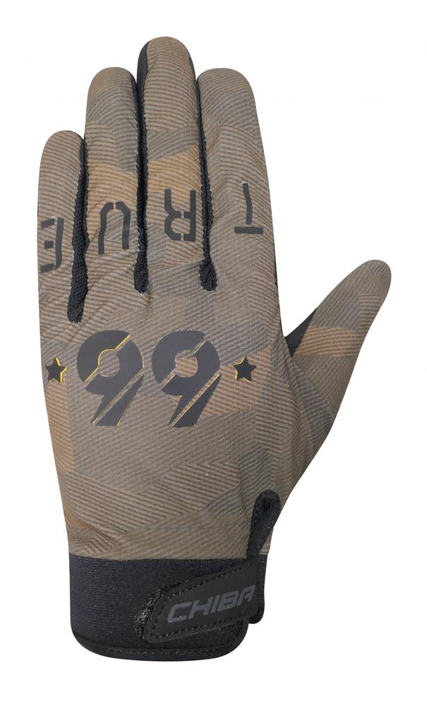 CHIBA Double Six - Radhandschuhe olive 3XL, ungepolstert, atmungsaktiv, Touchfunktion