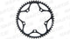 Rennrad Kettenblatt 130mm Lochkreis 53 Zähne - Schwarz