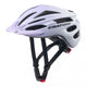 CRATONI Pacer Junior Kinder-Fahrradhelm - S-M 54-58 cm, Lavender White Matt, 250 g, Rücklicht, 20 Ventilationsöffnungen, LFS, CE EN 1078