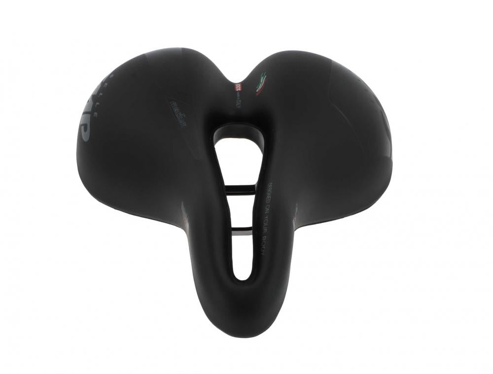 Selle SMP Martin Touring Fahrradsattel schwarz, unisex, 255x218mm, ergonomisch, mit Aussparung.