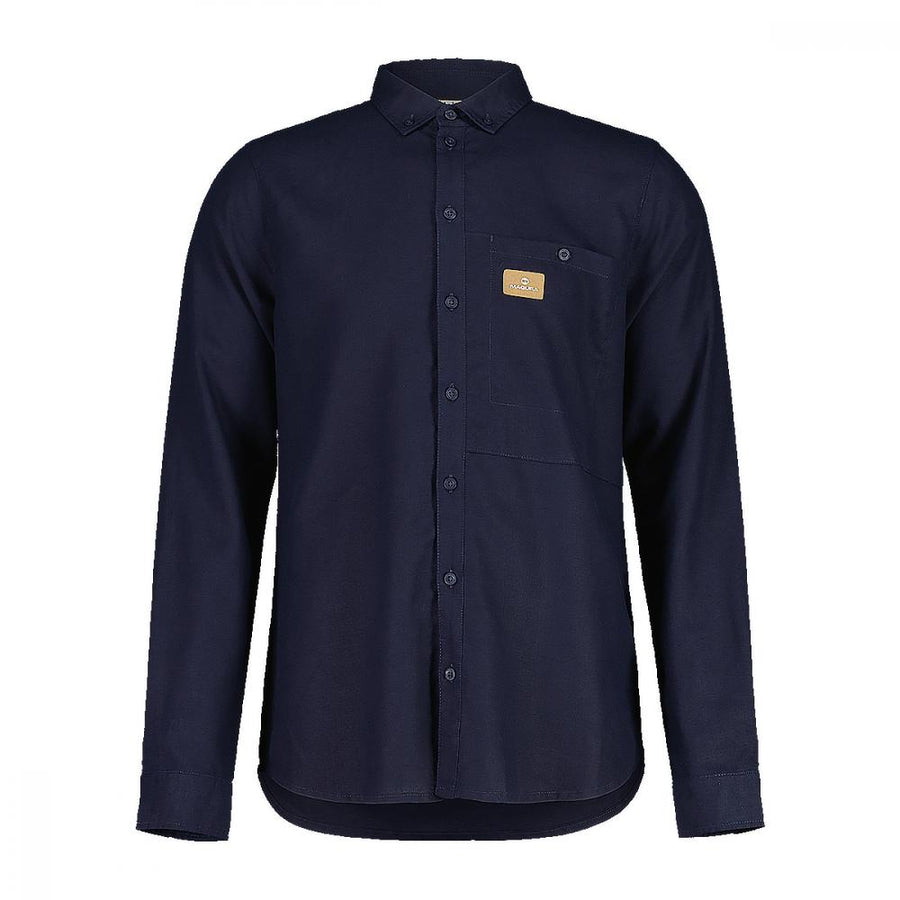 MAGURA Night Blue Shirt highfivemtns, S Blue - funktionelles Freizeit- und Bike-Hemd