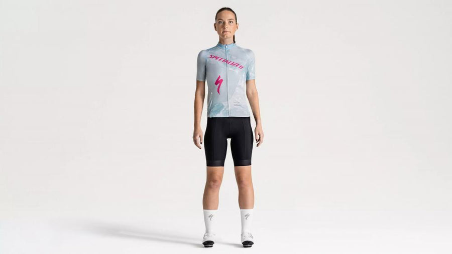 SBC Foundation Graphic Jersey Damen - Kurzarm Funktionsshirt Sea/Rebel Pink Focal - Trikot