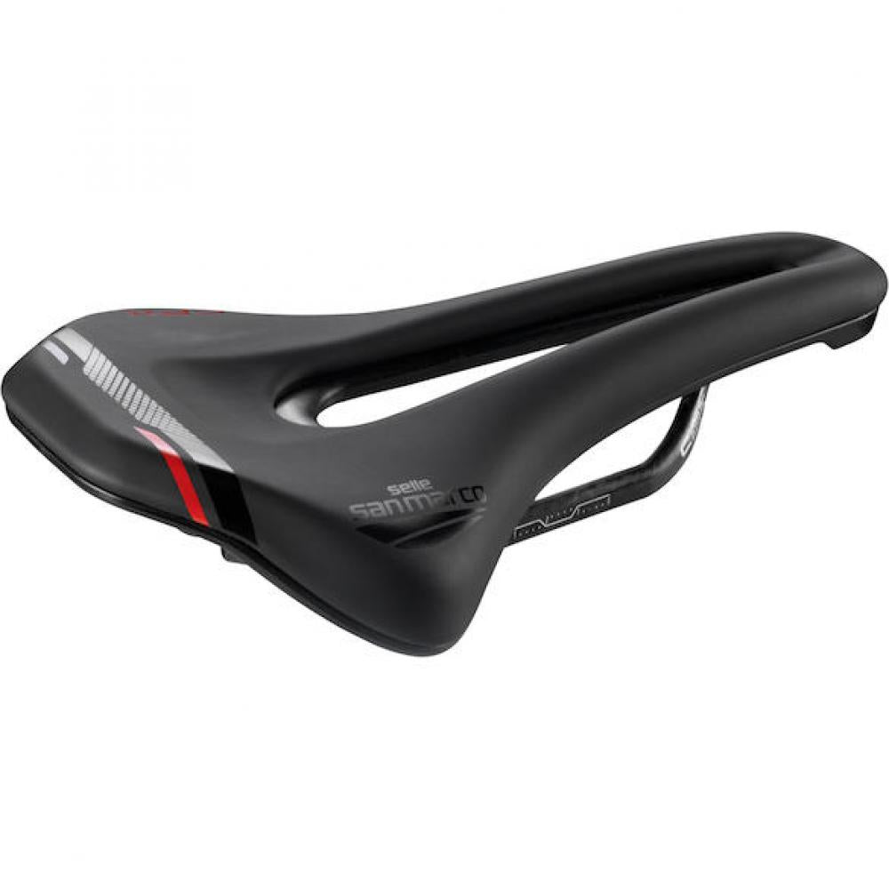 Selle San Marco Sattel Ground Carbon FX 155 x 255 mm Schwarz - leichter MTB-Performance-Sattel
