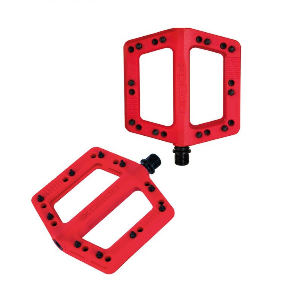 Xpedo Pedal FELIX rot 109x109x16mm Plattform
