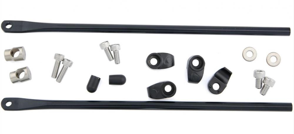 Gepäckträgerbefestigung Shine Evo Set 2 Klemmblöcken|2 Streben Ø 10 Mm 240 Mm