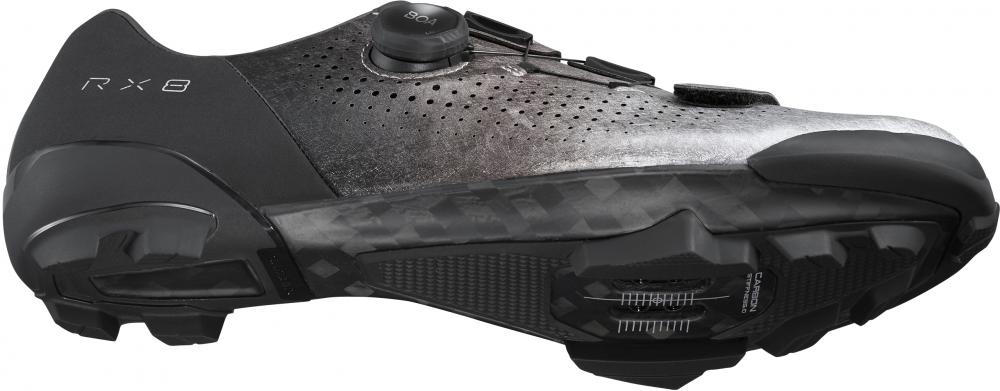 SHIMANO Fahrradschuhe RX801 Herren/Damen Gravel SPD, Größe 48, Silber