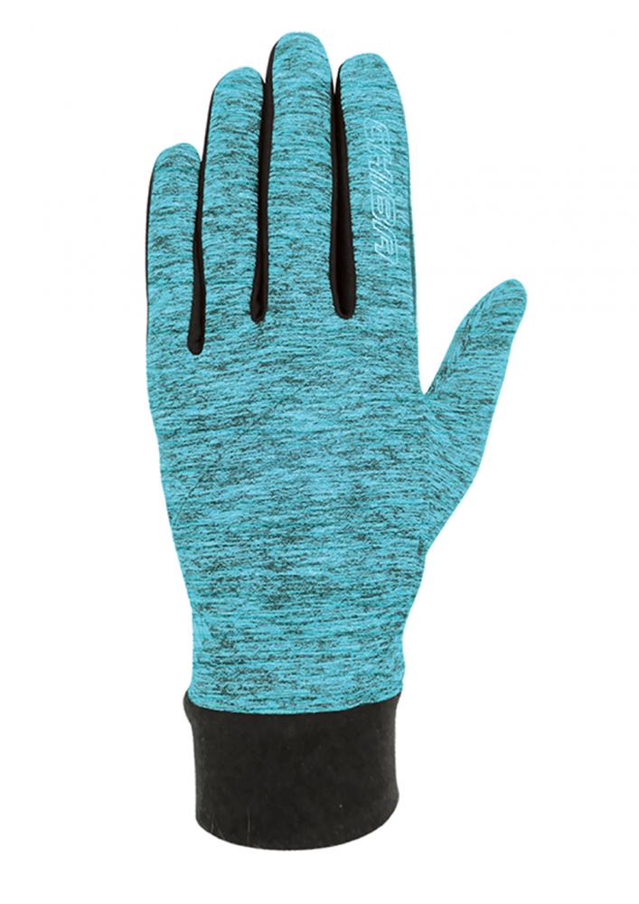 CHIBA Allround Light - Radhandschuhe XS türkis, Polartec, Touchfunktion, Fleece-Pulswärmer