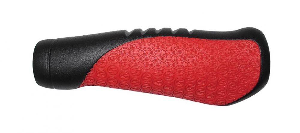 SRAM Comfort Griffe rot-schwarz, 133 mm, ergonomisch.