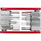 Procraft Werkzeug Mini Advanced 9 Funktionen Rot/ Silber - kompaktes Multitool für Raßahrer