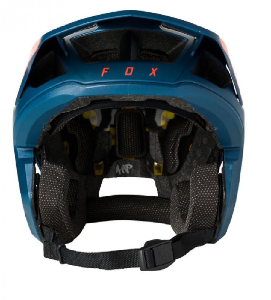 FOX Helm DROPFRAME PRO CE Trail Helm dark indigo rot L