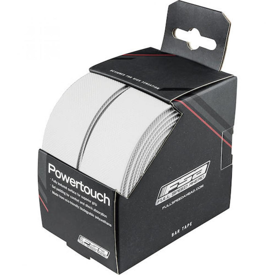 FSA Lenkerband Powertouch Standard Weiß - komfortables, stoßdämpfendes Profi-Lenkerband