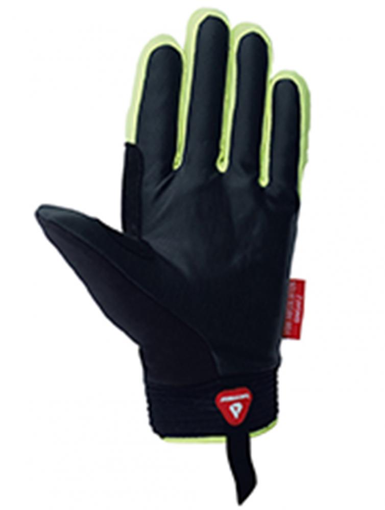 CHIBA Thermo X-Cross - wasserdichte Radhandschuhe sz/neongel, Gr. 8,5