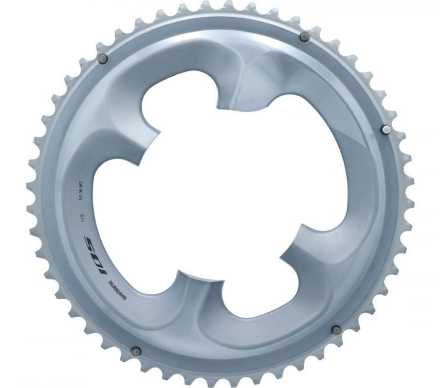 SHIMANO Kettenblatt 105 FC-R7000 52Z Silber - präziser Antrieb für sportliche Rennrad-Performance