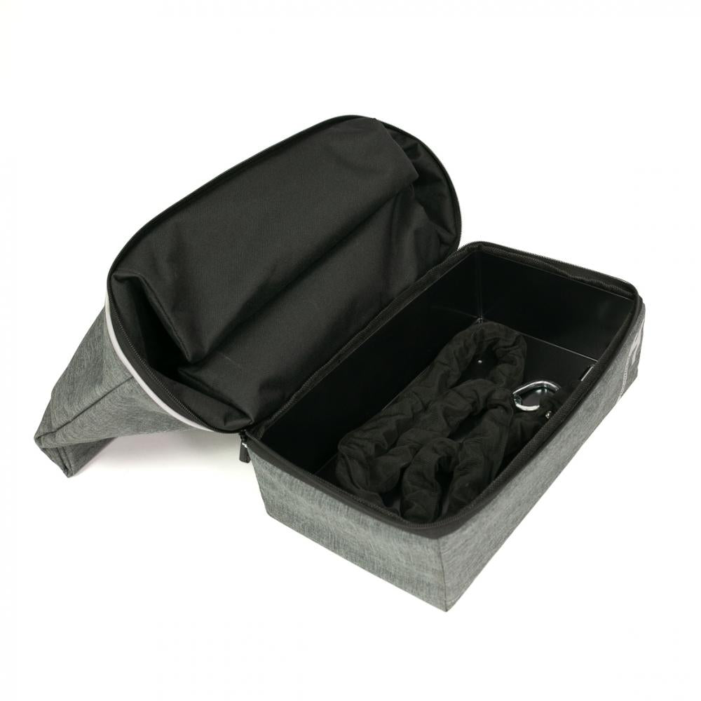 Haberland Gepäckträgeraufsatztasche Lena grau - flexible UniKlip 2 Transportlösung