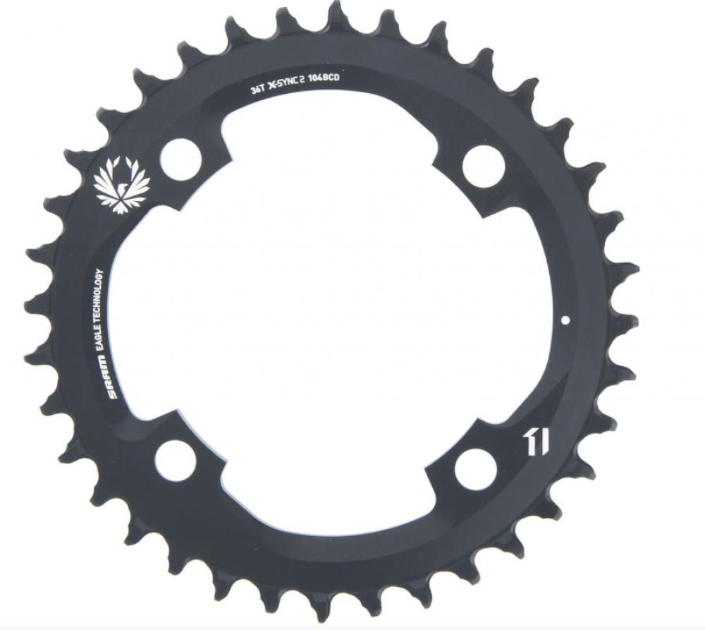 SRAM Kettenblatt X-Sync Eagle 36T - 0 mm, schwarz