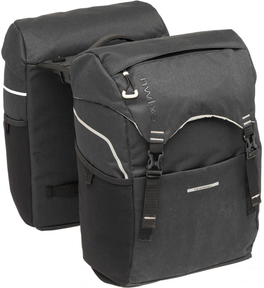 New Looxs Doppelpacktasche Sports Racktime 2.0 Black 2x 16 l Black - sportliche Gepäckträgertasche