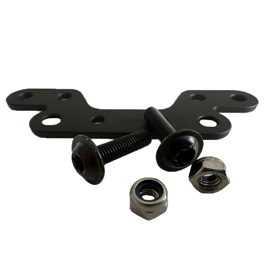 Busch+Müller Turntec Adapterplatte für Gepäckträger 50/80mm - stabile Montageplatte für Rücklichtbefestigung
