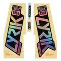 RockShox Lyrik Ultimate Gabel Decal-Kit in glänzender Rainbow-Folie für 27/29 Zoll Federgabeln