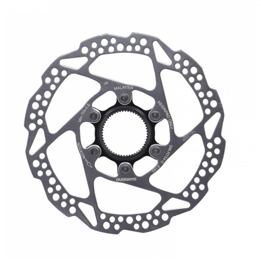 Shimano SM-RT54 Center Lock Fahrrad-Bremsscheibe Ø160mm für Resin-Beläge.