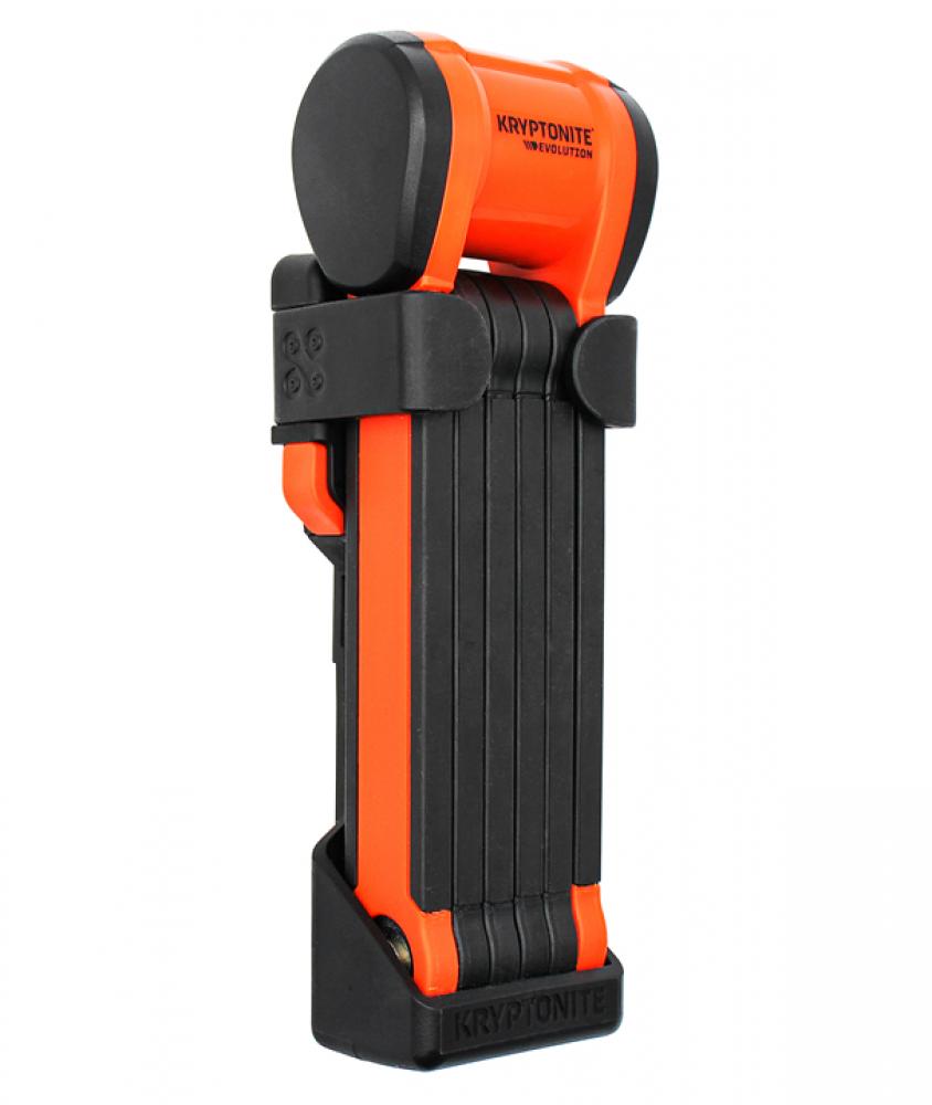 Evolution 790 Faltschloss 90cm, 5,4 Mm Gehärteter Stahl, Sicherheitsstufe 7/10, Gummierte Glieder Zum Lackschutz, 360° Drehbarer Schlosskopf, Inkl. Klick-rahmenhalterung