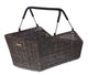 Basil Cento Rattan Look Multi System Fahrradkorb hinten, abnehmbar, wetterfest, 22L, kompatibel mit Racktime, i-Rack, Carrymore, braun