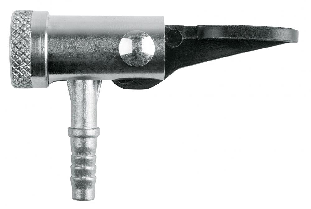 SKS Hebelstecker für Schraderventil, verchromter Stahl, passend für 11 mm Schläuche, ideal für Druckluftbefüllung, langlebig, robuste Konstruktion, einfache Handhabung