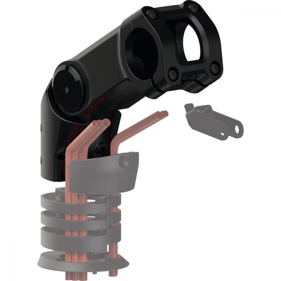 Procraft Vorbau Adjustable Deluxe AICR 90 mm Schwarz - verstellbarer Ahead-Vorbau mit interner Zugführung