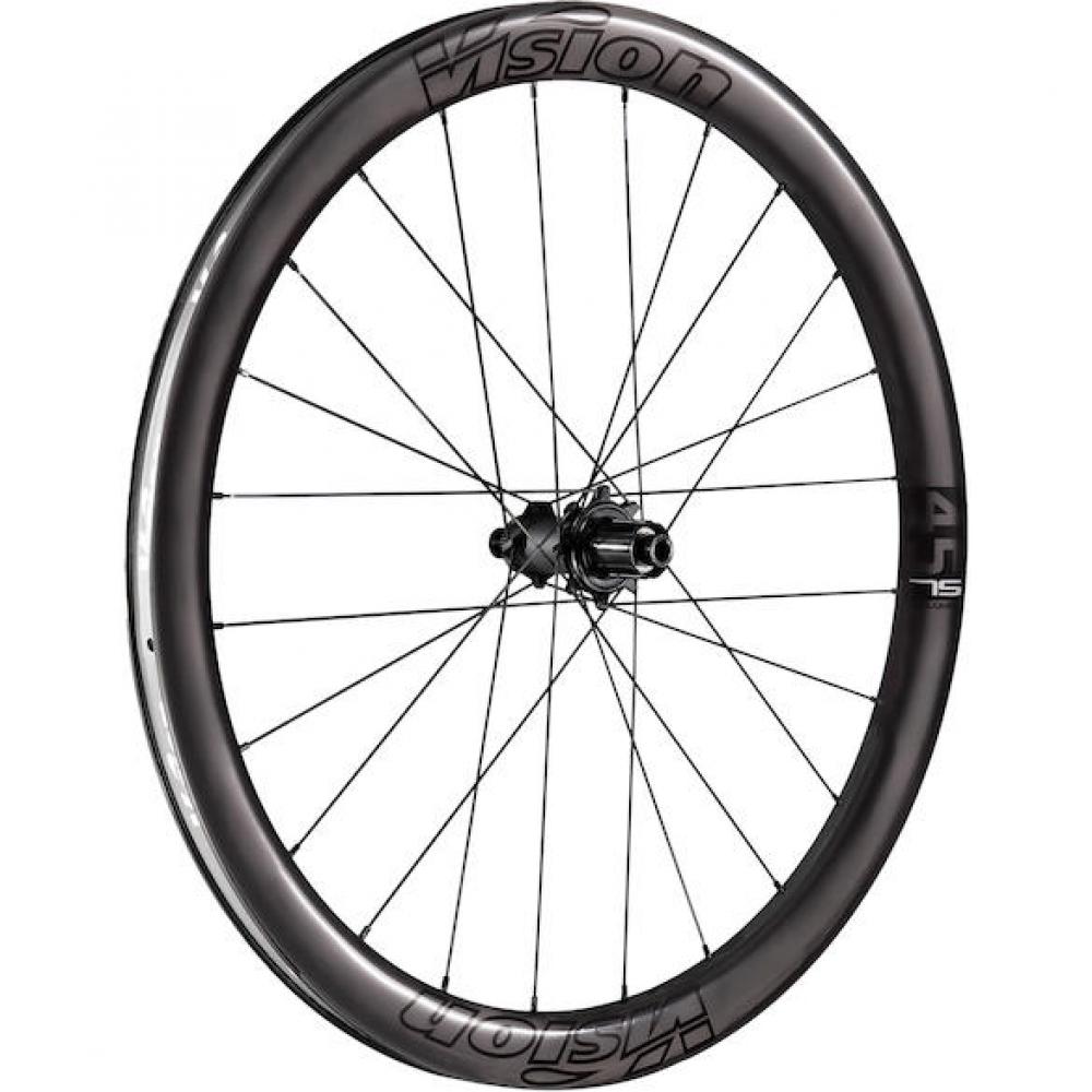 Vision Laufradsatz Metron 45 SL Disc 622x21x45 mm Schwarz - leichter Aero-Carbon Laufradsatz