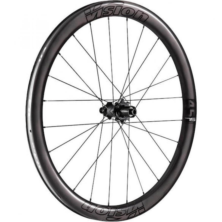 Vision Laufradsatz Metron 45 SL Disc 622x21x45 mm Schwarz - leichter Aero-Carbon Laufradsatz