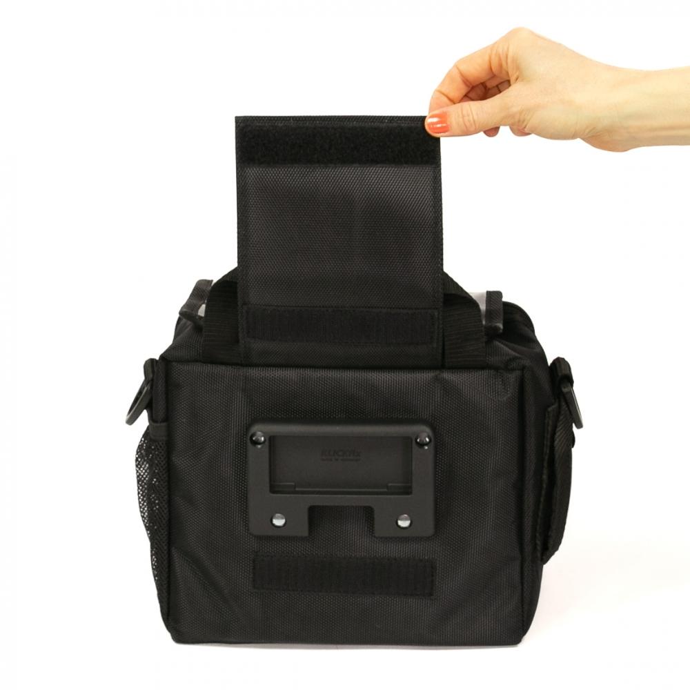 Haberland Lenkertasche 6l Bottle schwarz - praktische E-Bike-Lenkerlösung mit KLICKfix