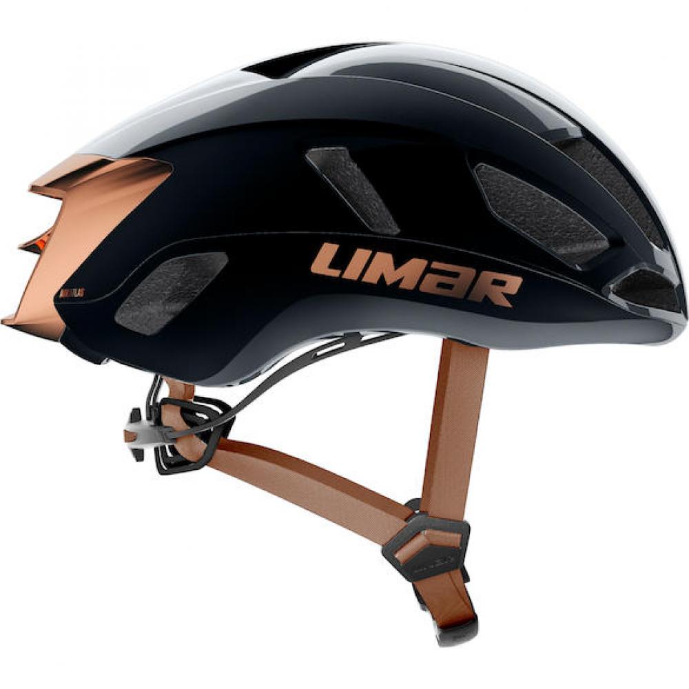 Limar Air Atlas W&B Midnight Black Bronze S Schwarz/Bronze - aerodynamischer Rennradhelm