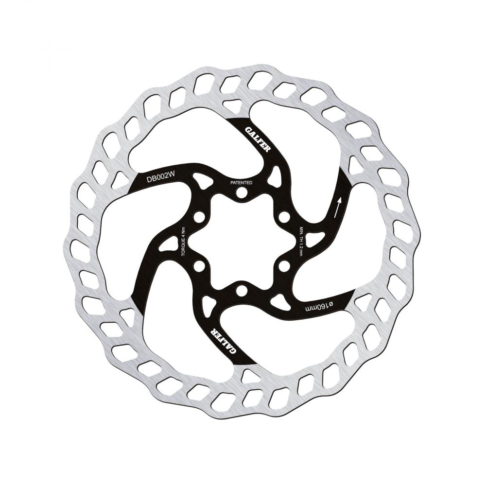 Galfer Bremsscheibe MTB Wave 6-Loch Ø 160 mm Silber - 131 g ultraleicht