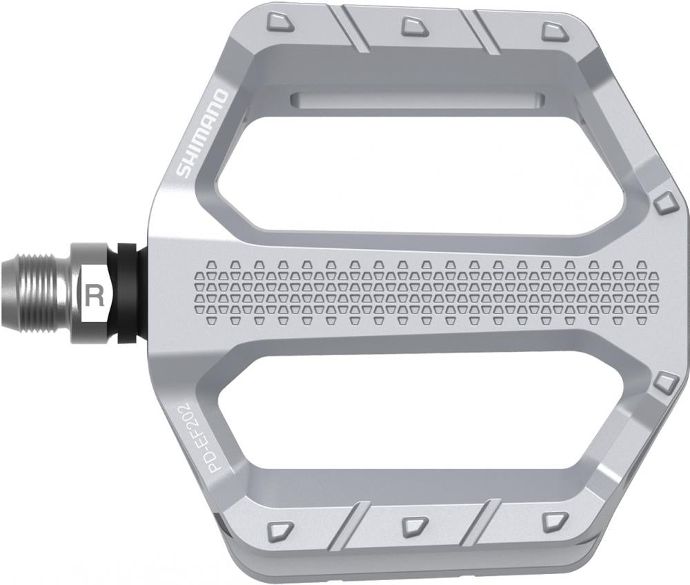 SHIMANO Pedal PD-EF202 Silber Flat Pedal - Radsport, Silber
