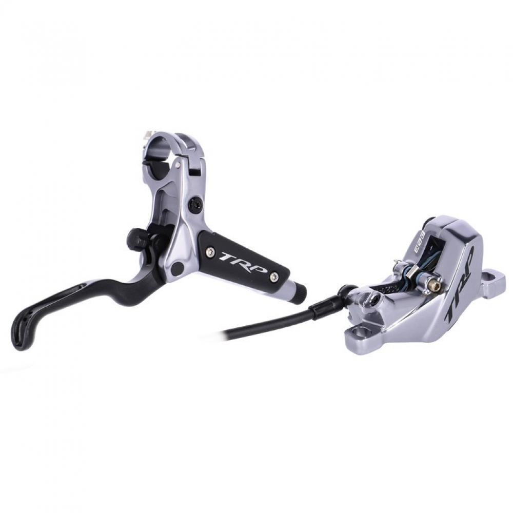 TRP DH-R EVO HD-M846 Hydraulische Scheibenbremse 4-Kolben Silber - Maximale Bremskraft für Downhill