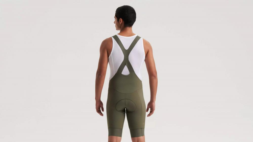PRIME BIB SHORT MEN OAKGRN M - Premium Herren Radhose mit Trägern - Bibshort