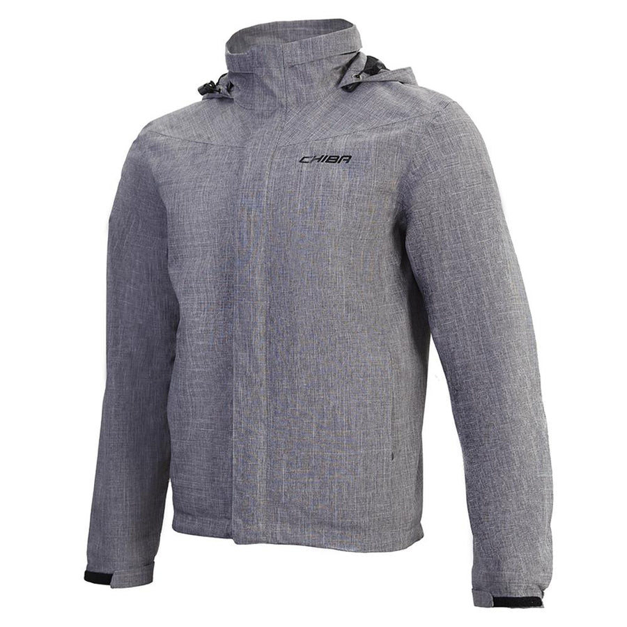CHIBA Allweather Jacke - wasserdicht, winddicht, atmungsaktiv, reflektierend, 4XL hellgrau