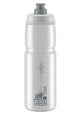 ELITE Trinkflasche JET GREEN 750ml - Biokunststoff Fahrradlasche transparent mit grauem Logo